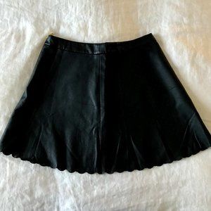 Club Monaco Leather Skirt